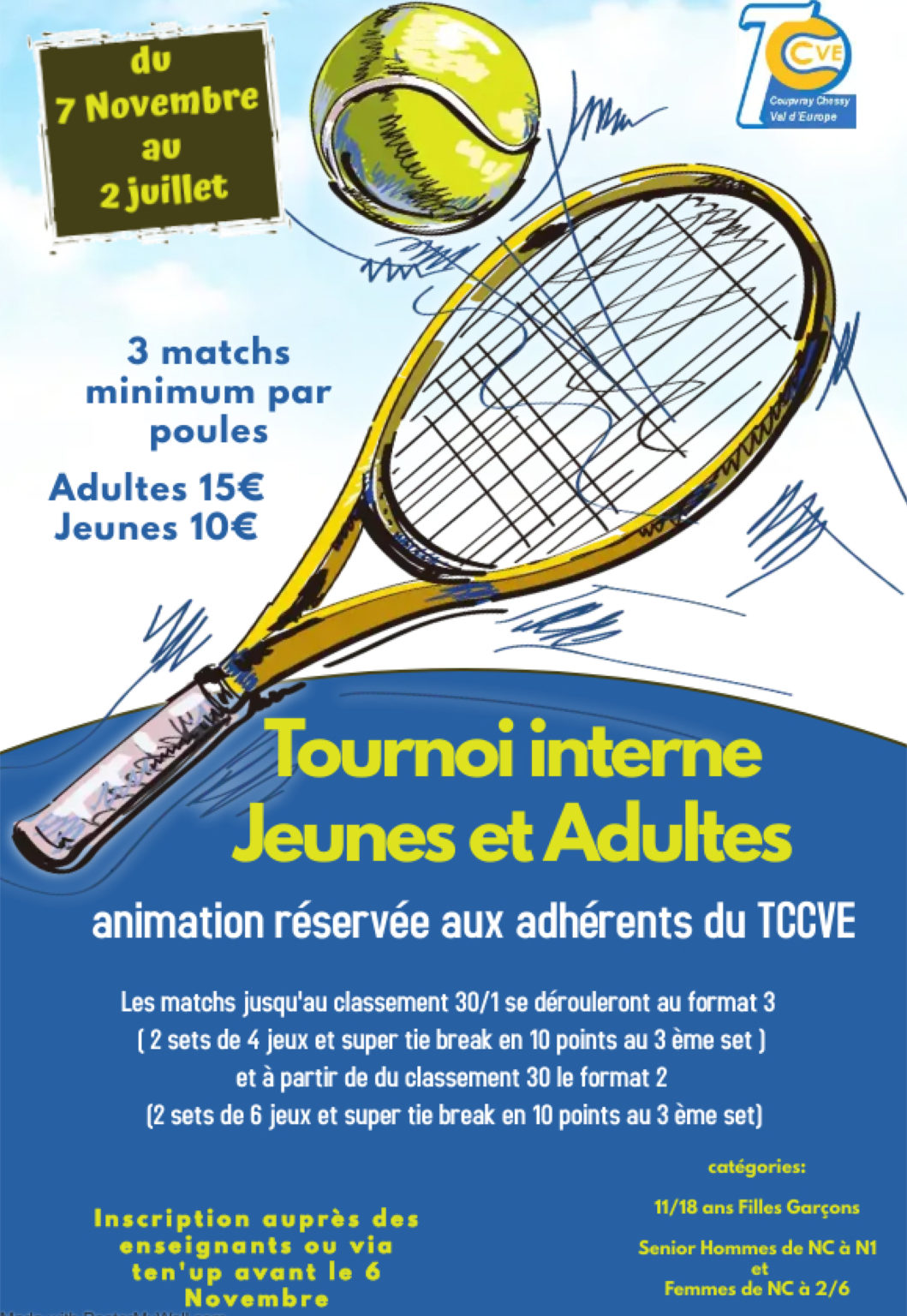 Tournoi Interne Tennis Club Coupvray Chessy Val D Europe